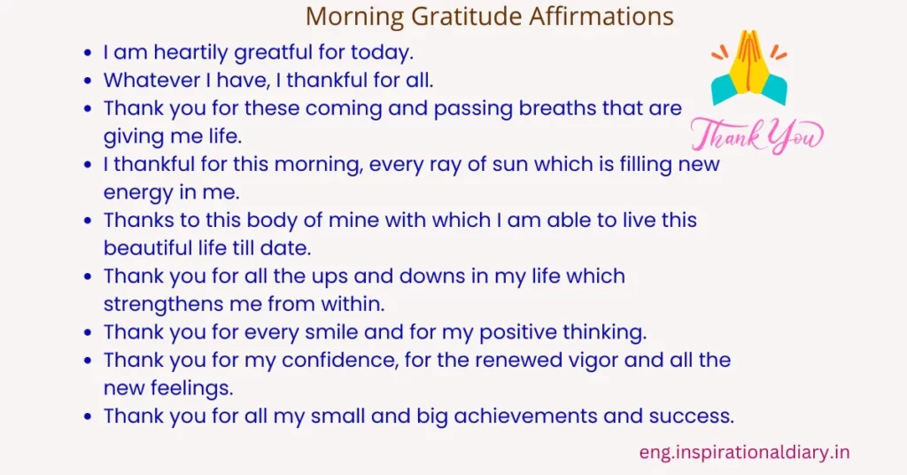 Powerful Gratitude Affirmations