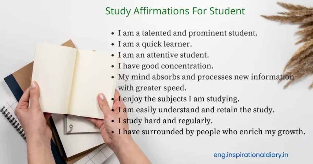 Positive Affirmations For Students